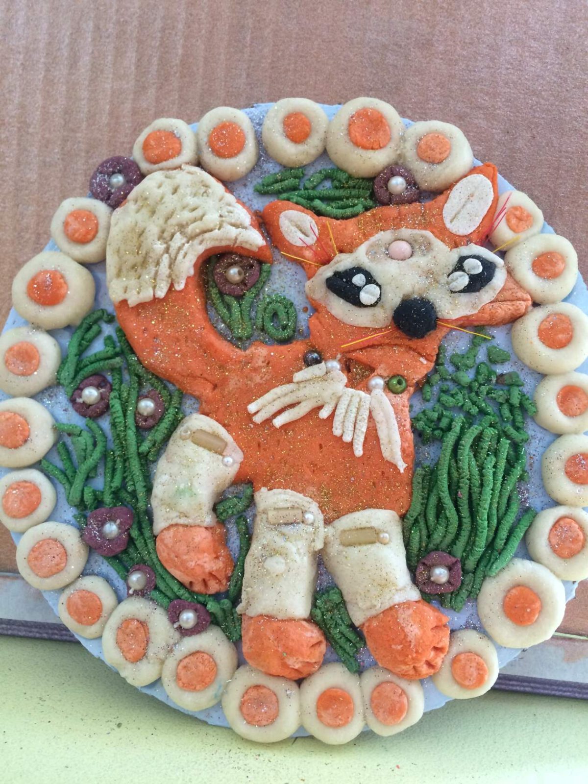 Лиса из соленого теста